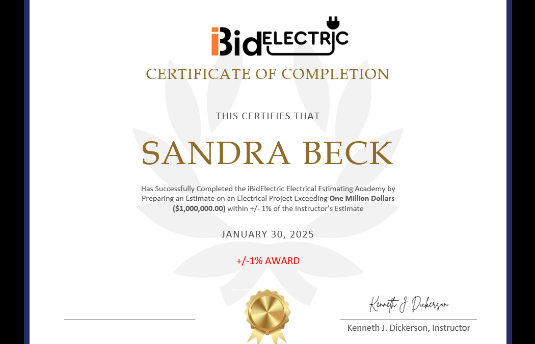 Electrical Estimating Certification